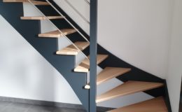 Escalier HETRE – Laqué gris 7016